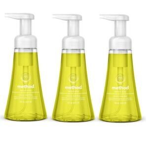 3 ~ Method Foaming Hand Wash Lemon Mint Scent W/Plant Based Cleansers 10 oz